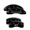 Picture of MGP Front set 2 Caliper Covers Engraved Front Oval logo-Ford Black finish silver ch