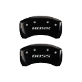 Picture of MGP Rear set 2 Caliper Covers Engraved Rear Boss Black finish silver ch