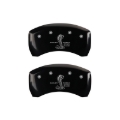 Picture of MGP Rear set 2 Caliper Covers Engraved Rear Boss Black finish silver ch
