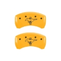 Picture of MGP Rear set 2 Caliper Covers Engraved Rear 2015-Bar & Pony Yellow finish black ch