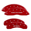 Picture of MGP 4 Caliper Covers Engraved Front & Rear MGP Red finish silver ch