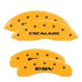 Picture of MGP 4 Caliper Covers Engraved Front & Rear MGP Yellow finish black ch