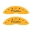 Picture of MGP 4 Caliper Covers Engraved Front Cursive-Cadillac Engraved Rear SRX Yellow finish black ch
