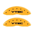 Picture of MGP 4 Caliper Covers Engraved Front & Rear Vtech Yellow finish black ch