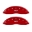 Picture of MGP 4 Caliper Covers Engraved Front & Rear MGP Red finish silver ch