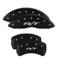 Picture of MGP 4 Caliper Covers Engraved Front & Rear RT Black finish silver ch