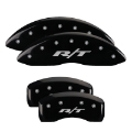 Picture of MGP 4 Caliper Covers Engraved Front & Rear RT Black finish silver ch