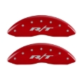 Picture of MGP 4 Caliper Covers Engraved Front & Rear RT Red finish silver ch
