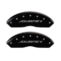 Picture of MGP 4 Caliper Covers Engraved Front & Rear With out stripes-Journey Black finish silver ch