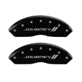 Picture of MGP 4 Caliper Covers Engraved Front & Rear With stripes-Journey Black finish silver ch