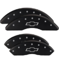 Picture of MGP 4 Caliper Covers Engraved Front & Rear With stripes-Journey Black finish silver ch