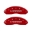 Picture of MGP 4 Caliper Covers Engraved Front & Rear MOPAR Red finish silver ch