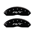 Picture of MGP 4 Caliper Covers Engraved Front & Rear RT Black finish silver ch