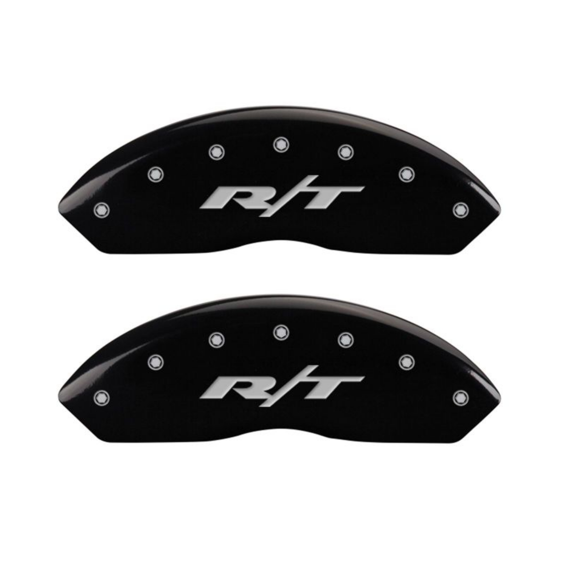 Picture of MGP 4 Caliper Covers Engraved Front & Rear RT Black finish silver ch