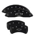 Picture of MGP 4 Caliper Covers Engraved Front & Rear Cursive-Challenger Black finish silver ch