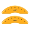 Picture of MGP 4 Caliper Covers Engraved Front & Rear MGP Yellow finish black ch