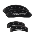 Picture of MGP 4 Caliper Covers Engraved Front & Rear Gen 5-Camaro Red finish silver ch