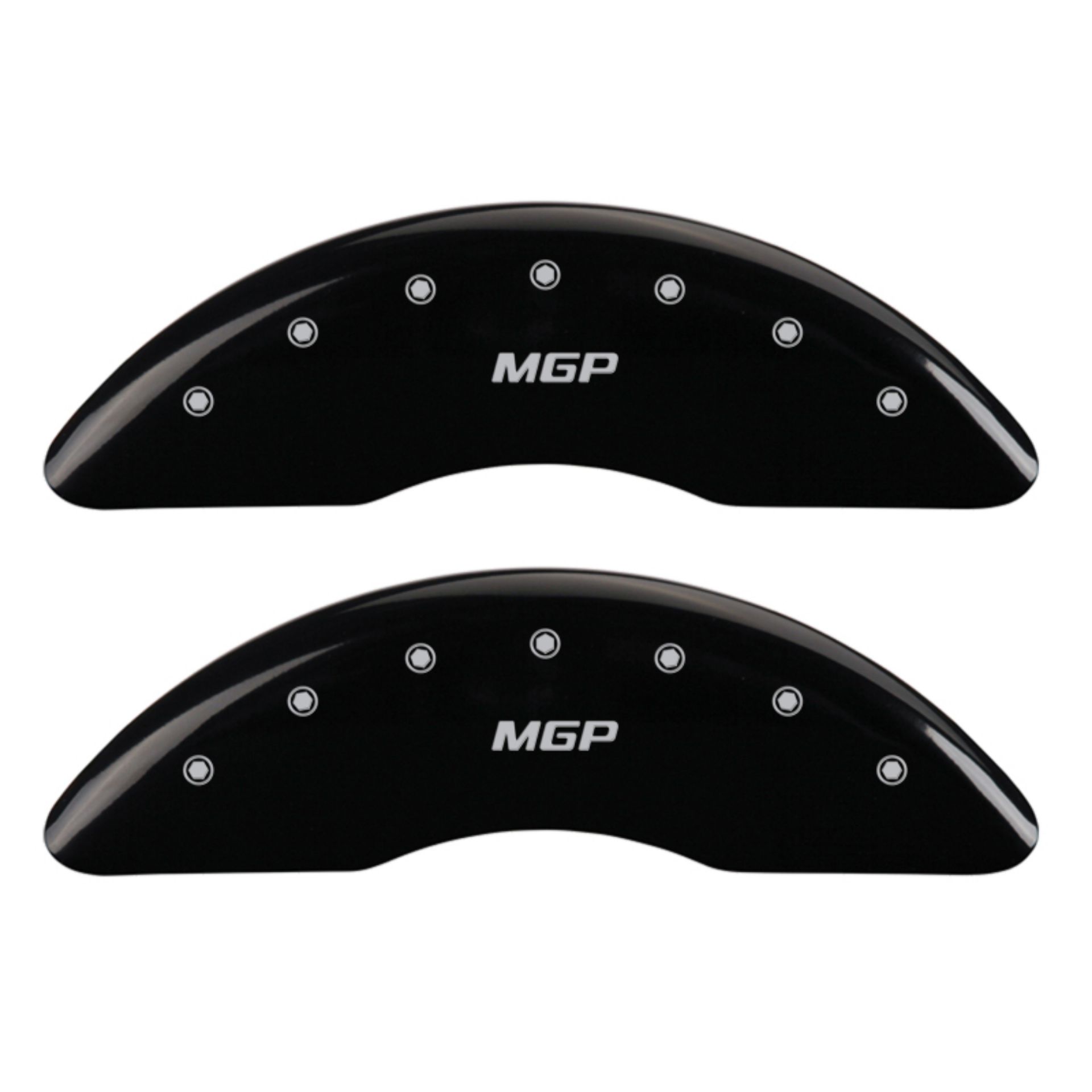 Picture of MGP 4 Caliper Covers Engraved Front & Rear MGP Black finish silver ch