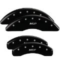 Picture of MGP 4 Caliper Covers Engraved Front & Rear MGP Black finish silver ch