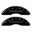 Picture of MGP 4 Caliper Covers Engraved Front Gen 5-Camaro Engraved Rear Gen 5-Z28 Black finish silver ch