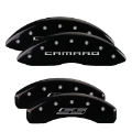 Picture of MGP 4 Caliper Covers Engraved Front Gen 5-Camaro Engraved Rear Gen 5-SS Black finish silver ch