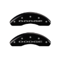 Picture of MGP 4 Caliper Covers Engraved Front & Rear With out stripes-Dodge Black finish silver ch
