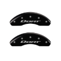 Picture of MGP 4 Caliper Covers Engraved Front & Rear With out stripes-Dart Black finish silver ch