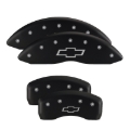 Picture of MGP 4 Caliper Covers Engraved Front & Rear With stripes-Dart Black finish silver ch