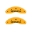 Picture of MGP 4 Caliper Covers Engraved Front Honda Engraved Rear H Logo Yellow finish black ch