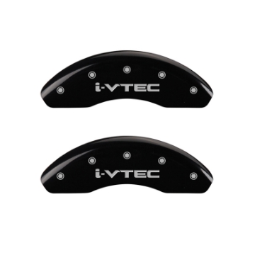 Picture of MGP 4 Caliper Covers Engraved Front & Rear i-Vtec Black finish silver ch