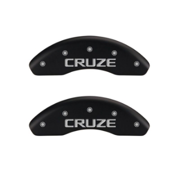 Picture of MGP 4 Caliper Covers Engraved Front & Rear MGP Red finish silver ch