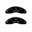 Picture of MGP Front set 2 Caliper Covers Engraved Front Bowtie Black finish silver ch