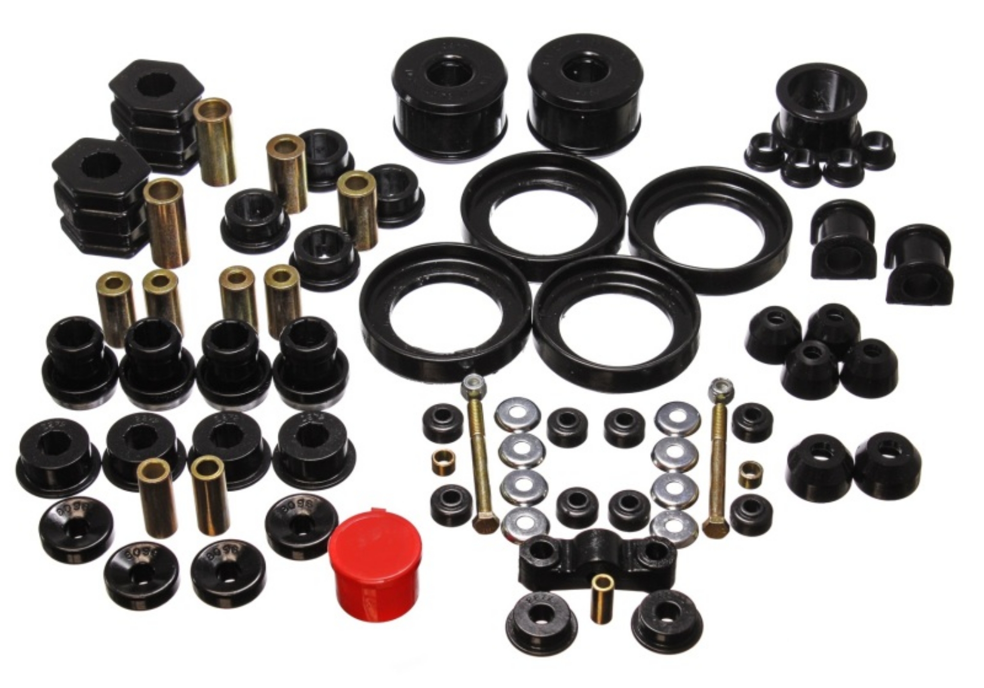 Picture of Energy Suspension 96-00 Honda Civic-CRX Black Hyper-Flex Master Bushing Set