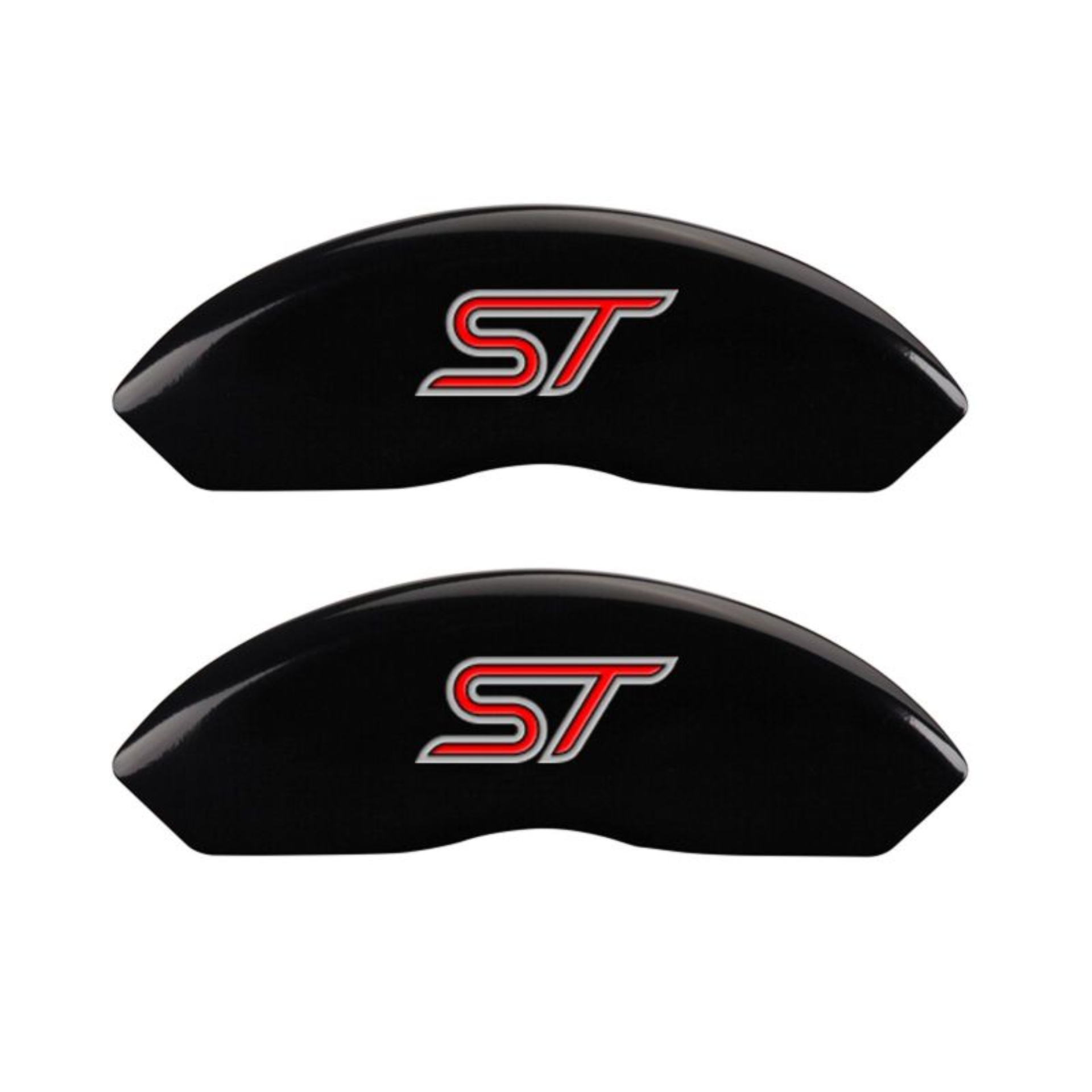 Picture of MGP 4 Caliper Covers Engraved Front & Rear No bolts-ST Black finish silver ch