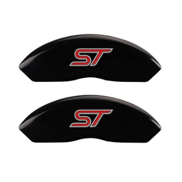 Picture of MGP 4 Caliper Covers Engraved Front & Rear No bolts-ST Black finish silver ch