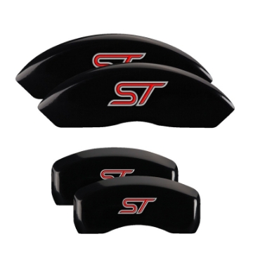 Picture of MGP 4 Caliper Covers Engraved Front & Rear No bolts-ST Black finish silver ch