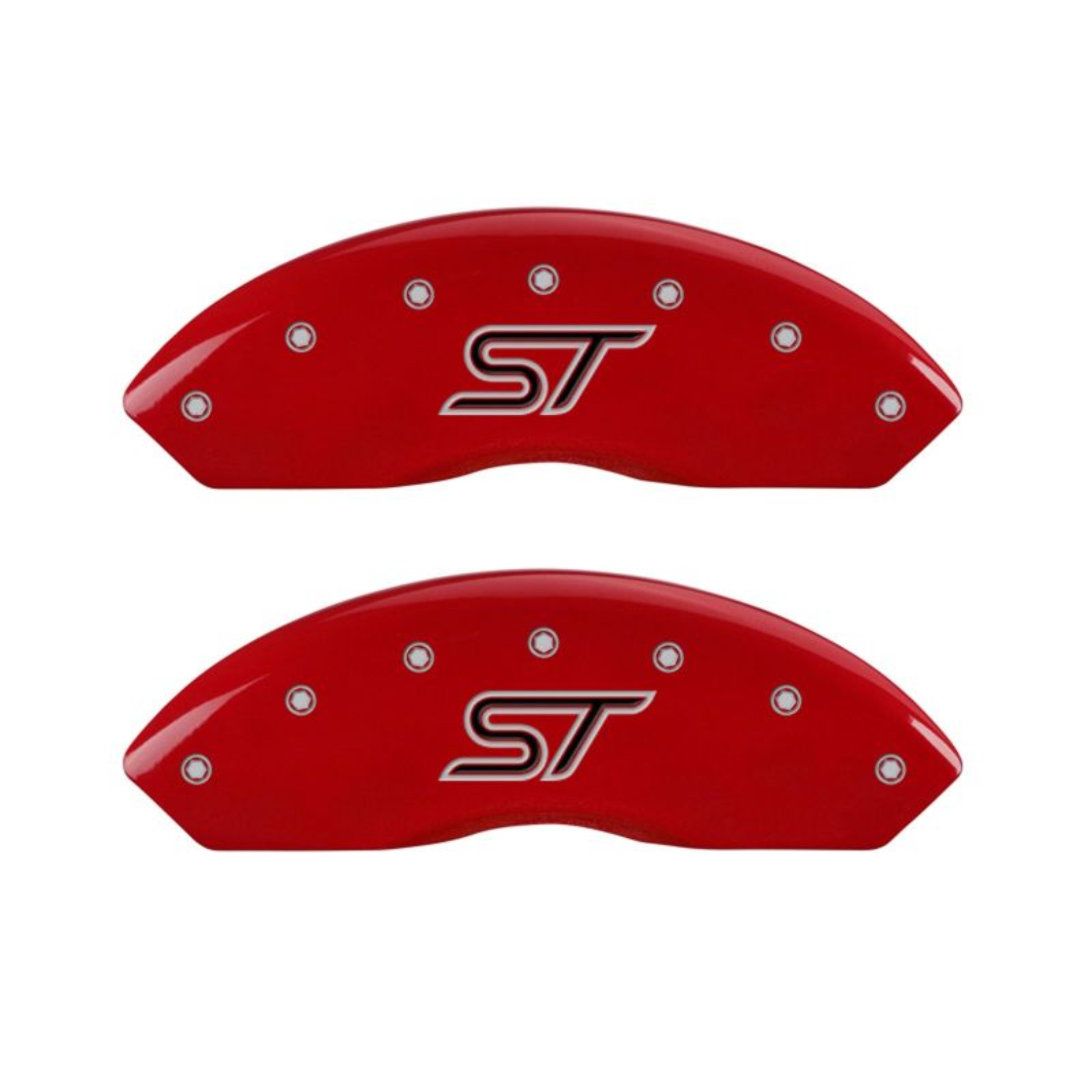 Picture of MGP 4 Caliper Covers Engraved Front & Rear ST Red finish silver ch