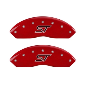 Picture of MGP 4 Caliper Covers Engraved Front & Rear ST Red finish silver ch