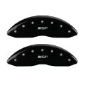 Picture of MGP 4 Caliper Covers Engraved Front & Rear MGP Black finish silver ch