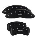 Picture of MGP 4 Caliper Covers Engraved Front & Rear Lincoln Red finish silver ch