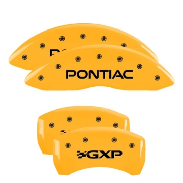 Picture of MGP 4 Caliper Covers Engraved Front & Rear MGP Red finish silver ch