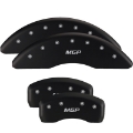 Picture of MGP 4 Caliper Covers Engraved Front & Rear RT1-Truck Red finish silver ch