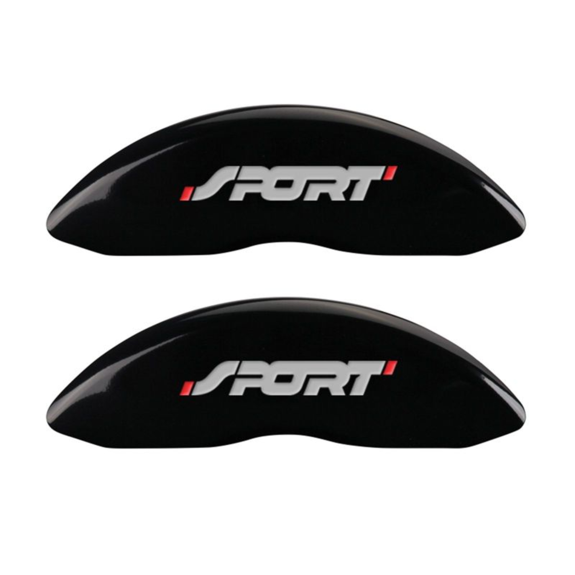 Picture of MGP 4 Caliper Covers Engraved Front & Rear No bolts-Sport Black finish silver ch
