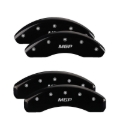 Picture of MGP 4 Caliper Covers Engraved Front & Rear No bolts-Sport Black finish silver ch
