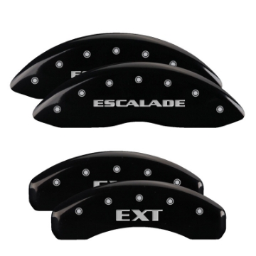 Picture of MGP 4 Caliper Covers Engraved Front Cadillac Engraved Rear ATS Black finish silver ch