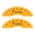 Picture of MGP 4 Caliper Covers Engraved Front Cadillac Engraved Rear XTS Yellow finish black ch