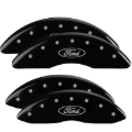 Picture of MGP 4 Caliper Covers Engraved Front & Rear Oval logo-Ford Black finish silver ch