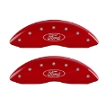 Picture of MGP 4 Caliper Covers Engraved Front & Rear MGP Red finish silver ch