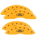 Picture of MGP 4 Caliper Covers Engraved Front & Rear Oval logo-Ford Yellow finish black ch