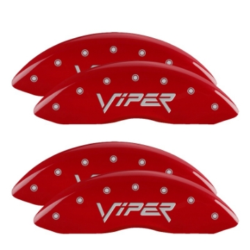 Picture of MGP 4 Caliper Covers Engraved Front & Rear MGP Yellow finish black ch